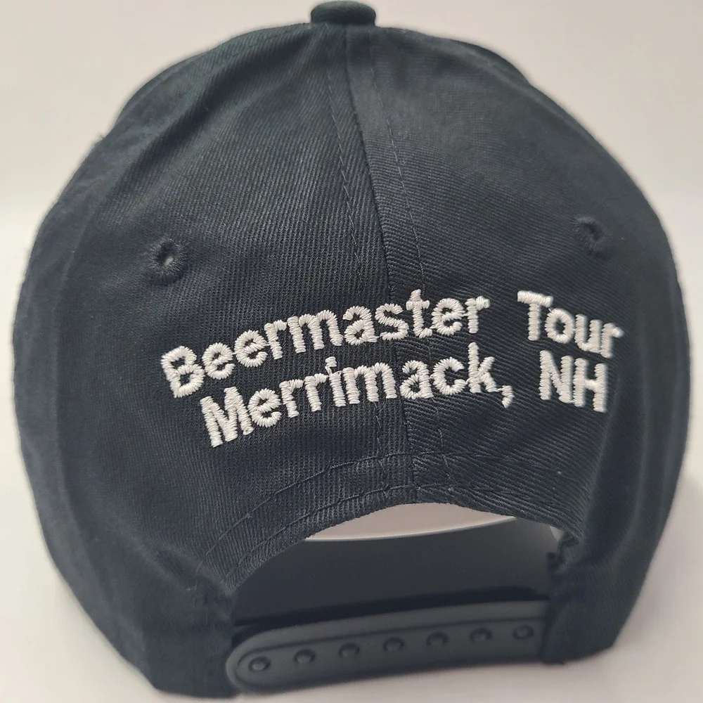 Budweiser Hat Snapback Black White Beermaster Tour Merrimack New Hampshire Men